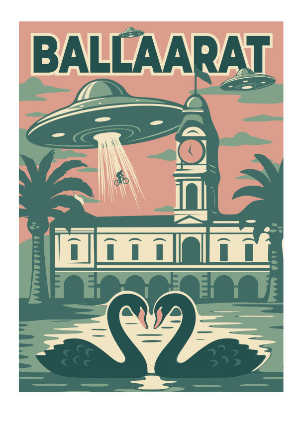 "Ballaarat" Unlimited, Signed, Hand Embossed Fine Art Print