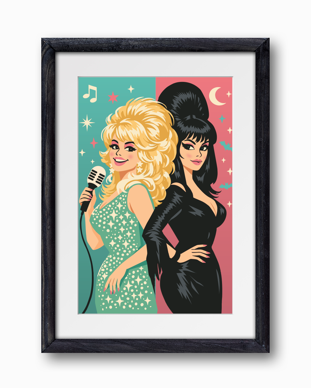 "Dolly x Elvira - Save The World" Limited, Signed, Hand Embossed Fine Art Print
