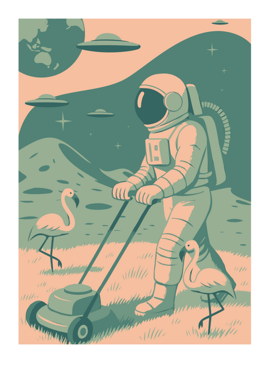 "Sundays on the Moon" Limited, Signed, Hand Embossed Fine Art Print